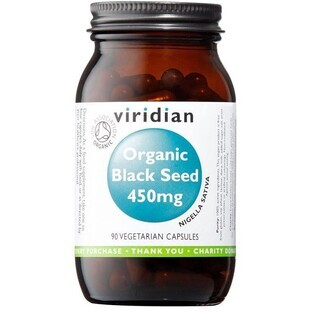 Viridian Organic Semilla Negra 450 mg, 90 cápsulas