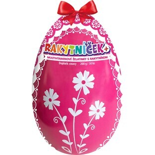 Terezia Huevos de Pascua rosa gelatina multivitamínica 50 piezas