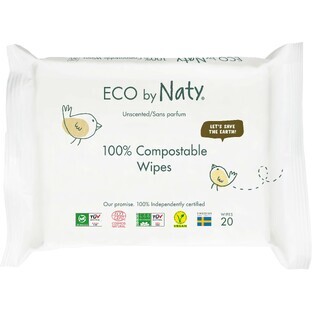 Eco by Naty Sensitive Eco Reis vochtige doekjes 20 stuks