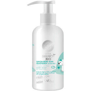 Jabón de bebé ecológico certificado Little Siberica para el cuidado diario 250 ml