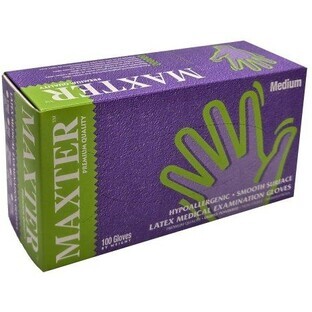 Maxter Latex Handschuhe Größe. M 100 Stück