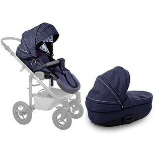 Petite&Mars Go/Terrain Navy Melange Set tray + stroller seat