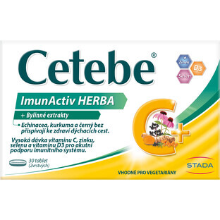 Cetebe ImunActiv Herba + Estratti di erbe 30 compresse
