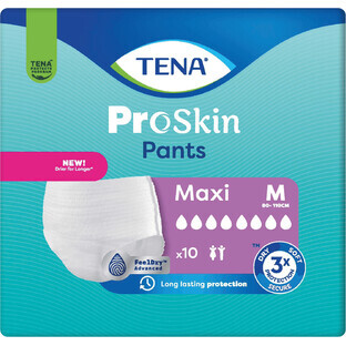 Tena Pantalones Maxi talla M, 10 piezas