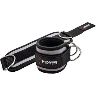 Power System Ankle Strap Gym Babe Ankle Strap, grau 2 Stück