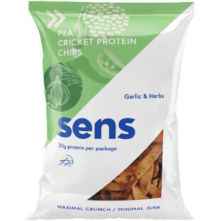 Sens Cricket Protein Pea Chips - Ail et fines herbes 80 g