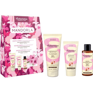 Set cosmetic Erboristica pentru îngrijirea corpului cu ulei de migdale 3 buc