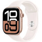Apple Watch Series 10 GPS 46mm Cassa in alluminio oro rosa con banda sportiva Light Blush - M/L