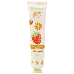 LaSaponaria Pasta dentífrica suave ecológica para niños - fresa 75 ml