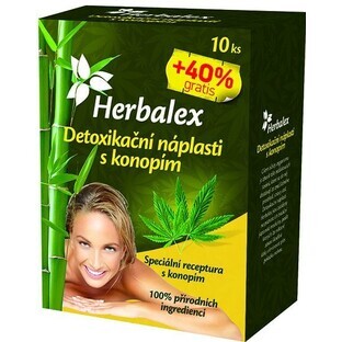 Herbalex detox patches with hemp 40% free 14 pieces