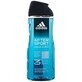Gel de duș Adidas 3in1 After Sport pentru bărbați 400 ml