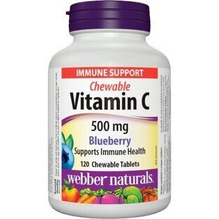 Webber Naturals Vitamin C 500 mg Heidelbeere, Aspiration 120 Tabletten