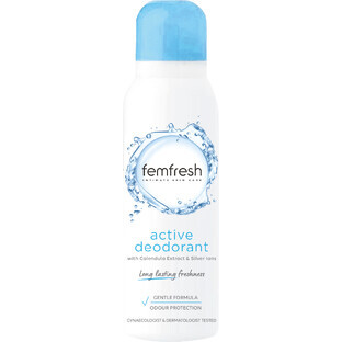 Femfresh Active deodorante intimo con ioni d'argento, 125 ml