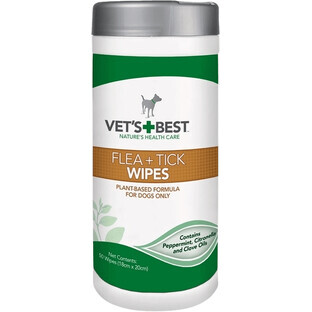Le migliori salviette detergenti del veterinario per ridurre il rischio di pulci e zecche 50 pz.