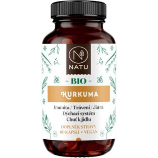 Natu Organic Turmeric 60 capsules