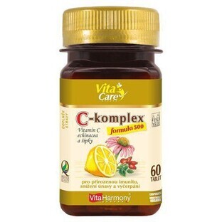 VitaHarmony C-complex 500mg Vitamina C, echinacea și arrowroot 60 comprimate
