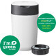 Cesta para pañales Twist & Click de Tommee Tippee, blanca