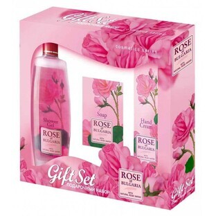 Biofresh Rose Geschenkset - Shampoo, Seife, Handcreme 3 Stück