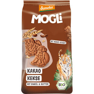 MOGLi Biscotti al cacao biologici con certificazione Demeter 125 g