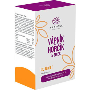 Aporosa Calciu + Magneziu + Zinc 120 buc