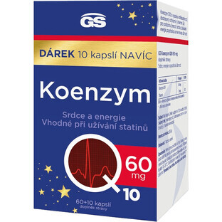 GS Coenzima Q10 60 mg regalo 2023 60+10 cápsulas