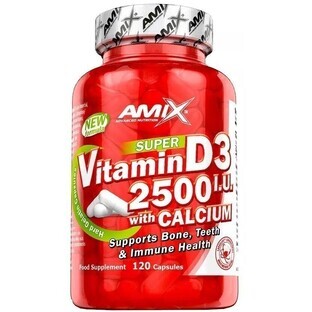 Amix Vitamine D3 2500 IE met calcium 120 capsules