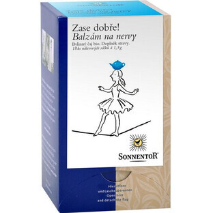 Sonnentor Bio Balsamo per nervi Tisana a doppia camera 18 x 1,5 g