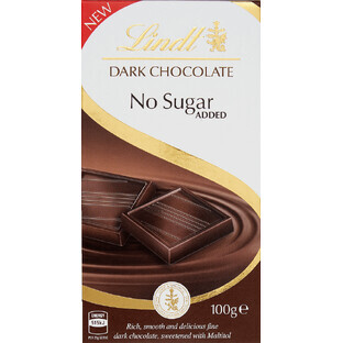 Lindt dark chocolate without added sugar 100 g