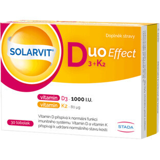 Solarvit DuoEffekt D3 + K2 30 Kapseln