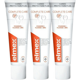 Elmex Cariës Plus Complete Protection tandpasta 3 x 75 ml