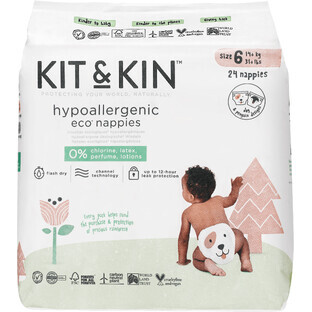 Kit & Kin ECO Diapers size 6 24 pcs