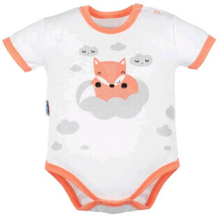 Nieuwe Baby Body Korte Mouwen Vos Zalm