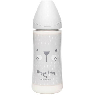 Suavinex Hygge Hygge Pemium Moustache Bottle - grigio L 360 ml