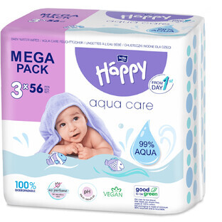 Bella Happy Baby Aqua Care Reinigingsdoekjes 3 x 56 stuks