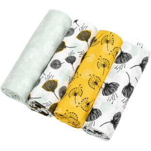 T-Tomi Cloth Diapers Dandelions 4 pieces