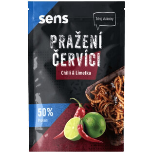 Viermi prăjiți Sens - Chilli & Lime 12 g