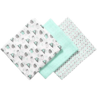 BabyOno Pañales de bambú menta 3 piezas
