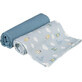 Canpol babies Muslin diapers Bonjour Paris, blue, 70x70 cm, 2 pieces
