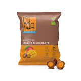 Mango in organic creamy chocolate, 70 g, Cocoa