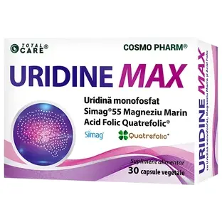 Uridine Max, 250 mg, 30 vegetarian capsules, Cosmopharm
