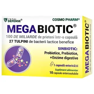 Megabiotic, 10 cápsulas enterosolubles, Cosmopharm