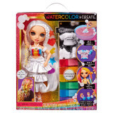 Acuarela Crear muñeca con ojos marrones, +4 años, Rainbow High