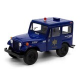 Jeep in metallo DJ-5B Polizia/Fuoco, 13 cm, 3 anni+, Kinsmart