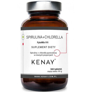 Spirulina + Chlorella pyrenoidosa FytoMix V11, 360 Kenay Tabletten