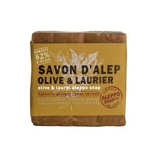 Jabón de oliva y laurel - aceite de oliva y aceite de laurel 200 g Jabón D'Alep