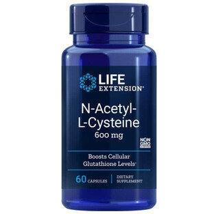 NAC N-acetil-L-cisteína 600 mg (60 cápsulas) LifeExtension