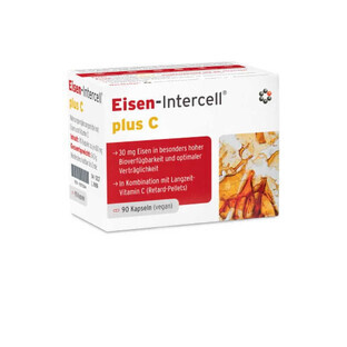 Eisen-Intercell plus C Fer avec vitamine C 90 gélules Intercell