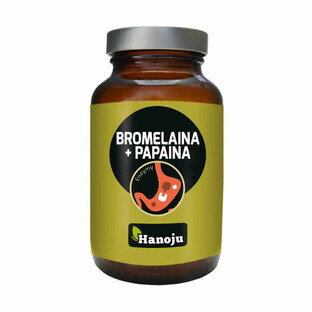 Bromelain + Papain 90 Kapseln. Hanoju