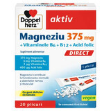 Magnesium 375 + B6 + B12 + Folic Acid, 20 sachets, Doppelherz