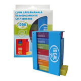 Weekly medicine organizer with 7 drawers, Ideal Life